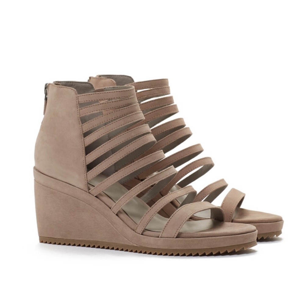 EILEEN FISHER MILLY Wedge Sandal Shoes Women's 6 1/2